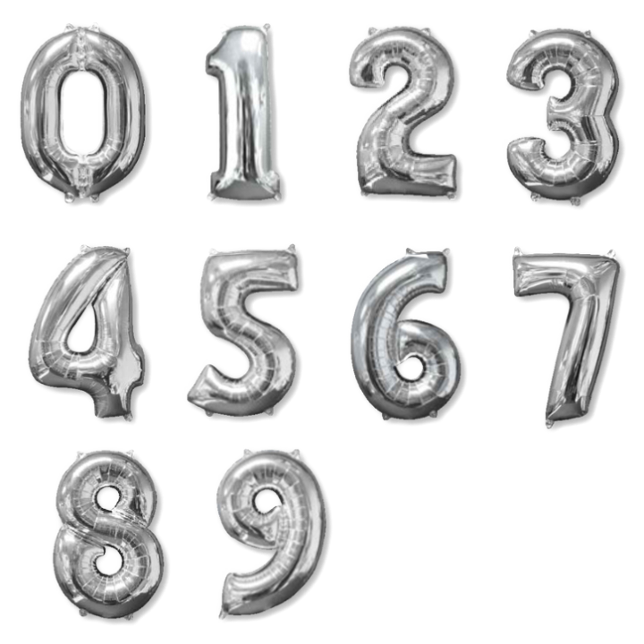 Globos de Números y Letras