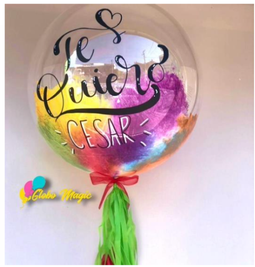 Globos burbujas de 100 cms Marca Bobo