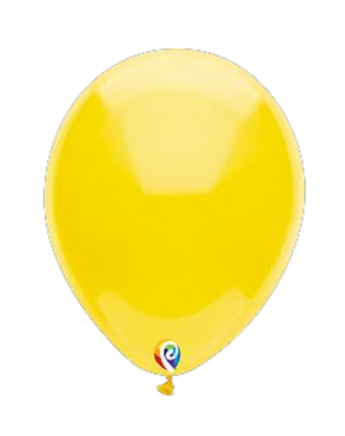 Bolsa de globos de látex Sensacional Número 9 color Amarillo std.