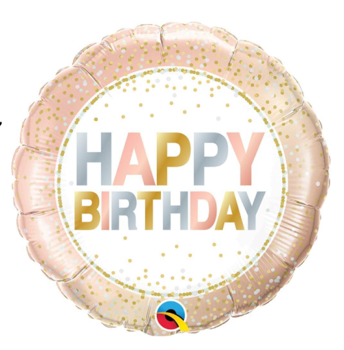 Globo de cumpleaños Happy Birthday 18”