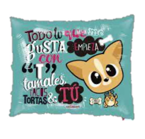 Globo de foil de tema de amor de 36” Todo lo que me gusta