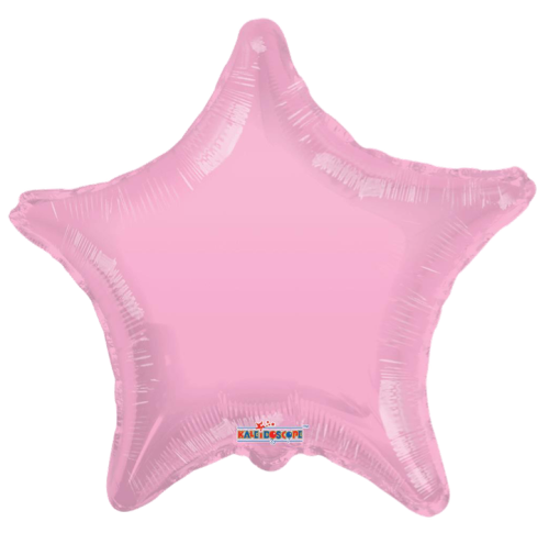 Globo de gelli beans en forma de estrella 22” Rosa