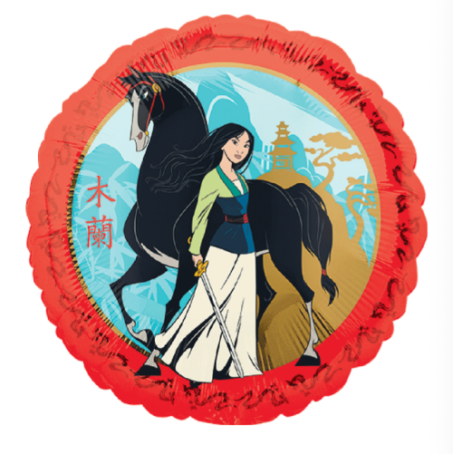 Globo de foil de personajes de 18” Mulan
