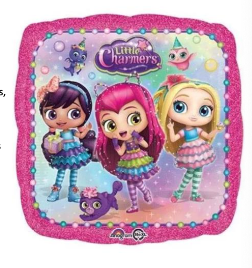 Globo de foil de personajes de 18” Little Charmers