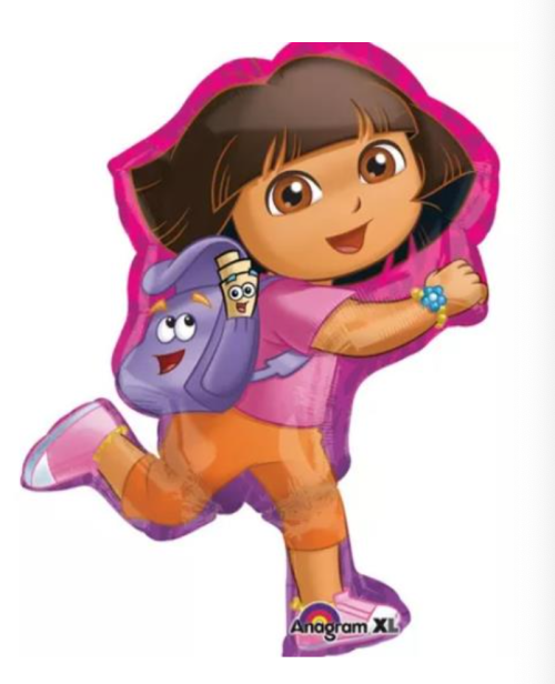 Globo de foil de personajes de 28” Dora
