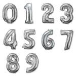 Globos de número 36