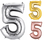 Globo de Número 5 de 34” Marca Anagram/Convergram
